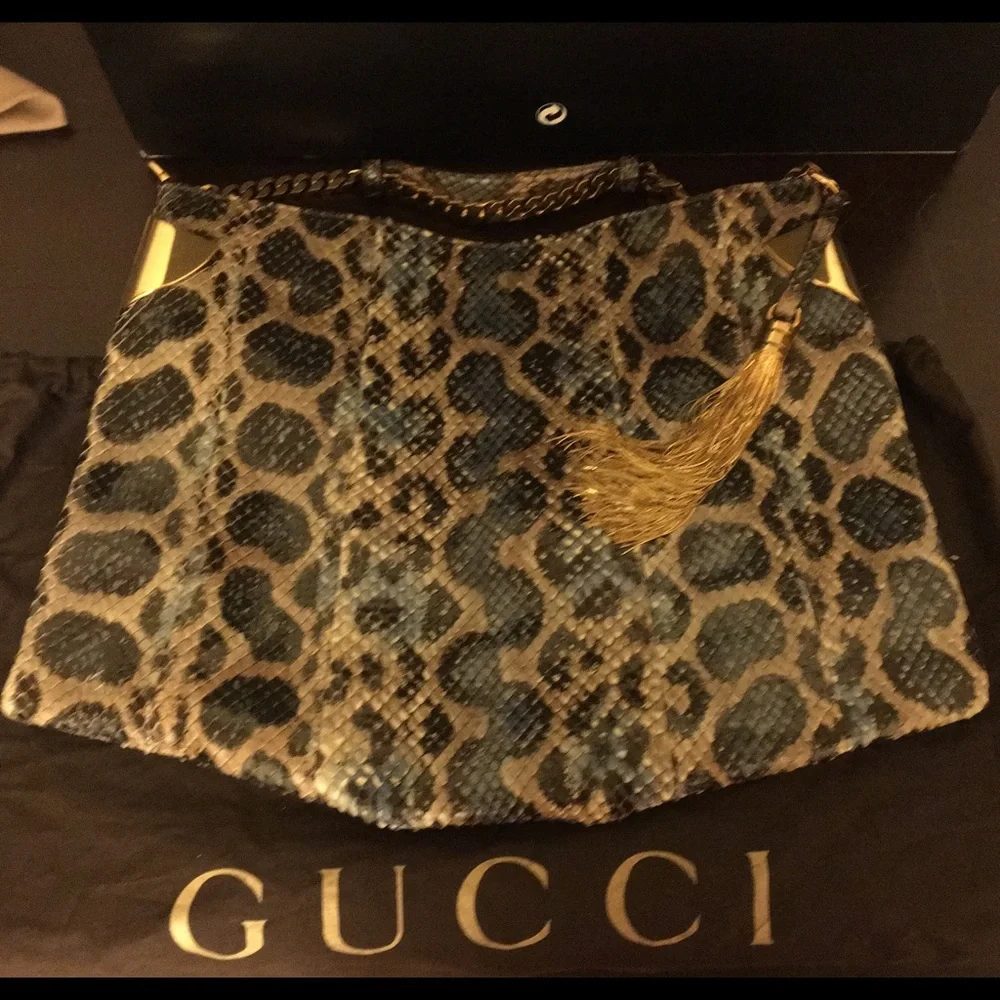 GUCCI 🐍 Python bag - Picture 5 of 12